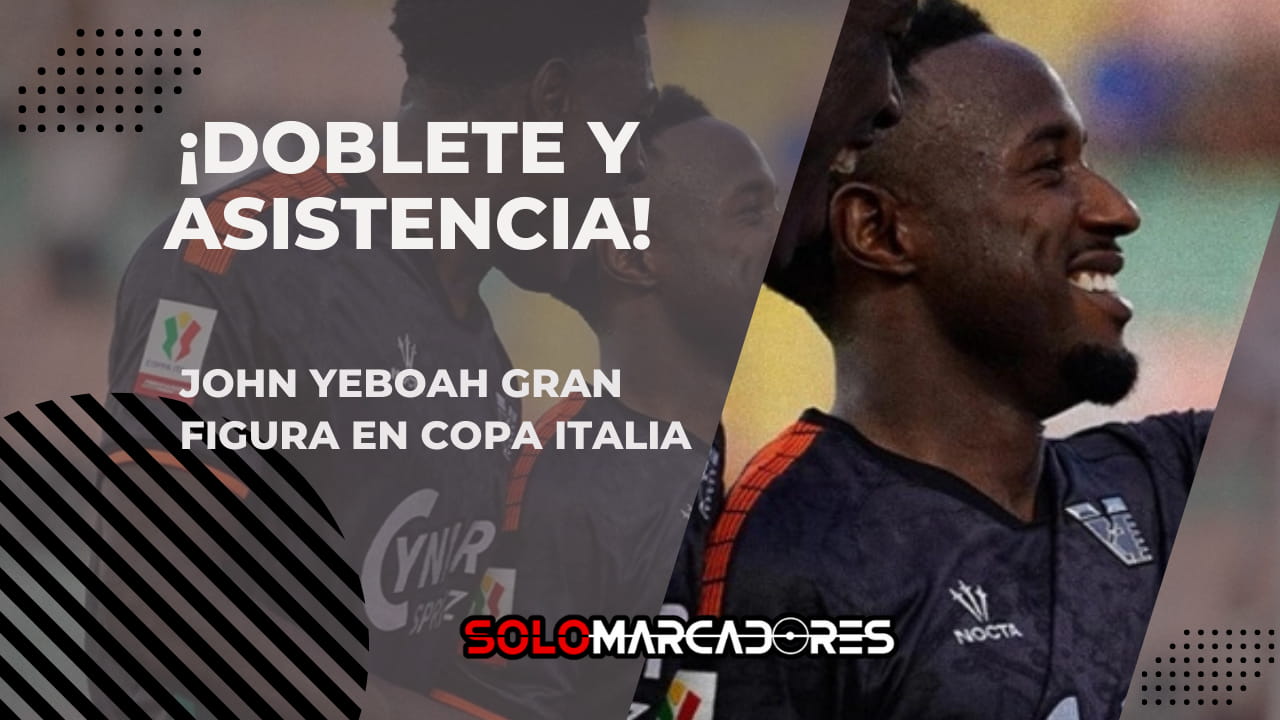 Show ecuatoriano en Italia: doblete y asistencia de John Yeboah en la goleada del Venezia