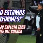 “¡No estamos conformes!”: El explosivo análisis de Norberto Araujo tras el empate del Deportivo Cuenca 3 explosivo análisis de Norberto Araujo tras el empate del Deportivo Cuenca