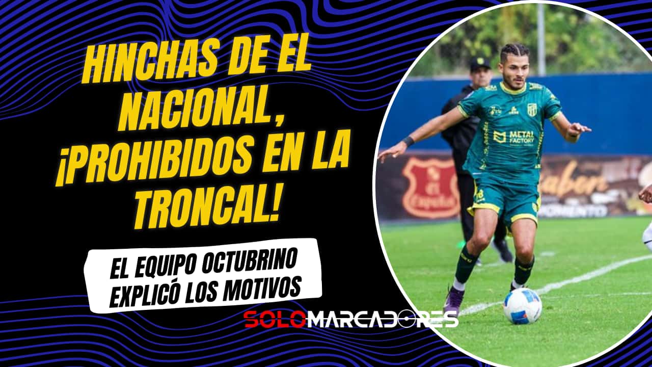 Copa Ecuador: 9 de Octubre no recibirá hinchas de El Nacional en La Troncal