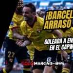 Barcelona venció 4-0 a Emelec en el Clásico del Astillero en medio de incidentes en el Capwell