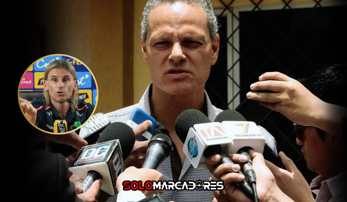 Beccacece desconectado del fútbol ecuatoriano Esteban Paz lo enfrenta