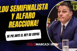 Carlos Alfaro Moreno, felicitó a Liga de Quito “De pie, equipo copero, de oficio, de carácter”