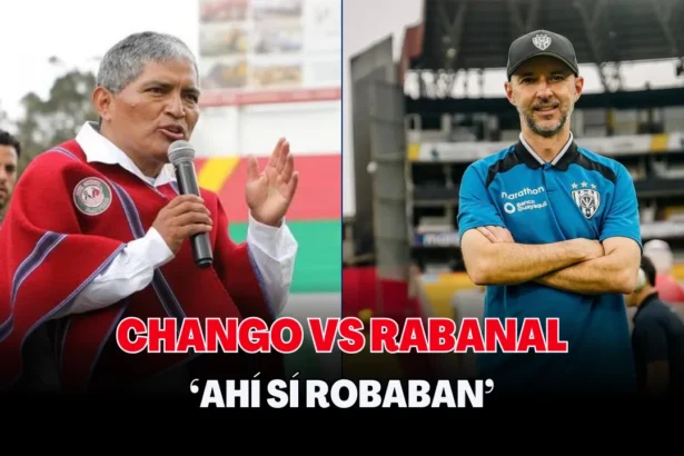 Luis Chango arremete contra IDV tras final de infarto: “¡Debían traer árbitras brasileñas y ahí sí robaban!” 1 Chango vs Rabanal