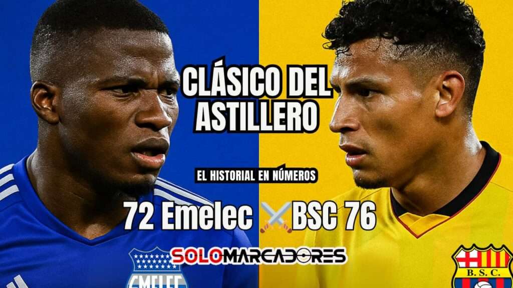 Emelec vs Barcelona por la LigaPro: día, horario y cómo ver el Clásico del Astillero 2 Clásico del Astillero: así marcha el historial entre Emelec y Barcelona