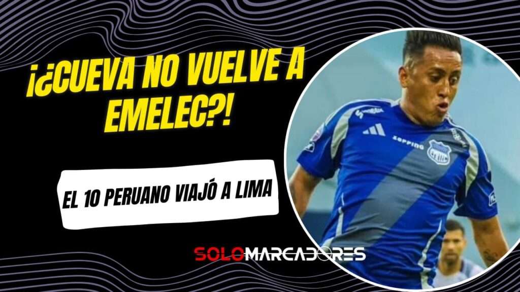 Cristian Cueva: ¿Abandona Emelec o solo viajó con permiso a Perú?