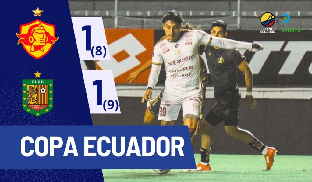 Deportivo Cuenca elimina a Aucas y avanza a 4tos de Copa Ecuador
