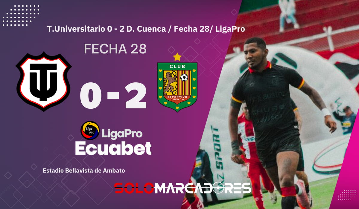 Deportivo Cuenca le ganó a Técnico Universitario y es cuarto en la tabla