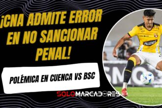 Audios del VAR revelan el polémico penal no sancionado a Arreaga en el Deportivo Cuenca vs Barcelona