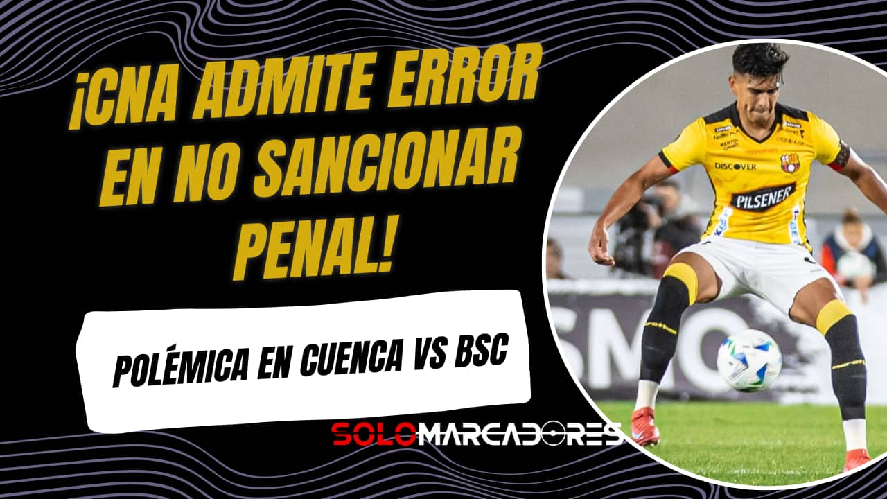 Audios del VAR revelan el polémico penal no sancionado a Arreaga en el Deportivo Cuenca vs Barcelona