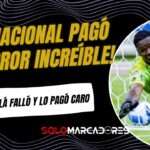 El error del arquero de El Nacional que terminó en gol de Joaquín Vergés para Mushuc Runa