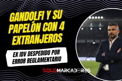 El increíble error de Javier Gandolfi en Colombia: puso un extranjero de más y fue despedido de Atlético Nacional
