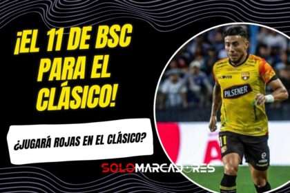 ¿Con Joao Rojas ? El once que prepara BSC para el duelo en el Capwell