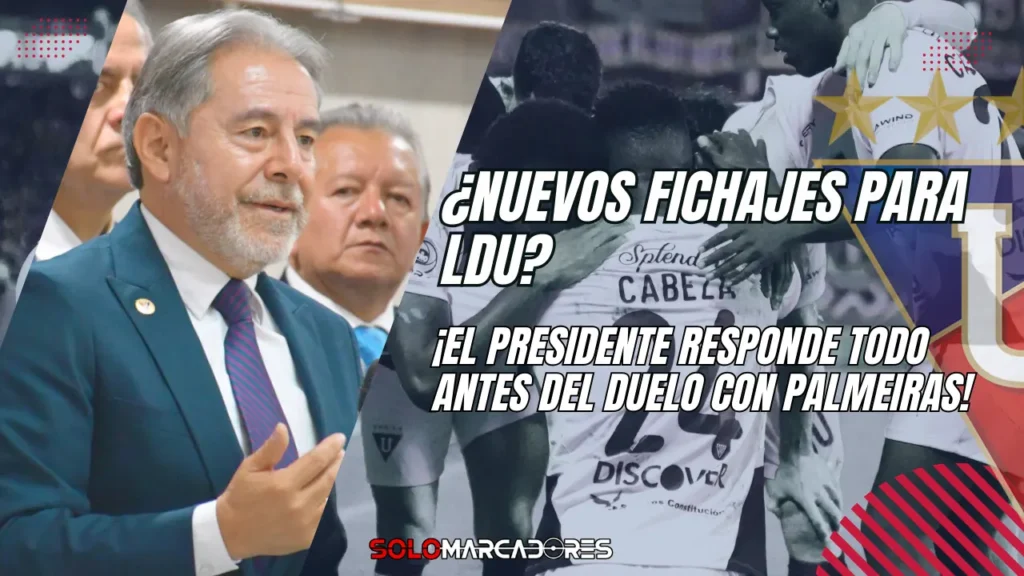 El presidente de LDU rompe el silencio