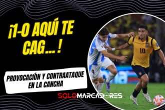 El tenso cruce entre Nico González y Kendry Páez en el Ecuador vs. Argentina