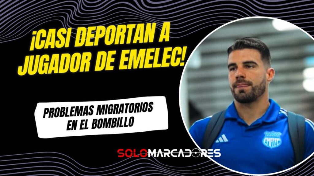 Emelec en alerta: Alexander González casi es deportado por problemas con su visa