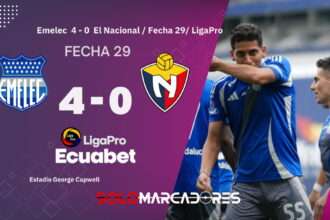 Sin hinchas, pero con contundencia: Emelec goleó a El Nacional en el Capwell