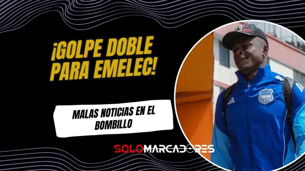 Emelec pierde dos titulares por lesión tras la goleada en el Clásico del Astillero