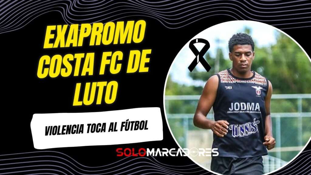 Exapromo Costa FC confirma el fallecimiento de Maicol Valencia en un hecho violento