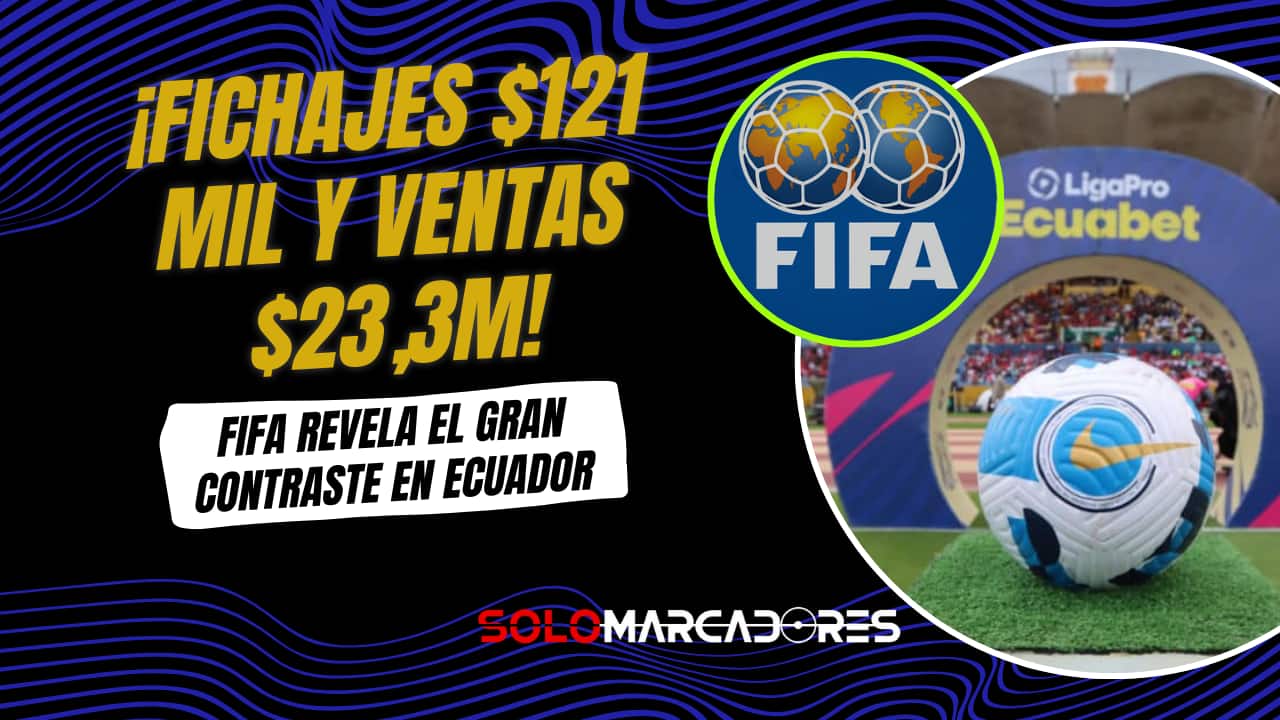 FIFA expone contraste: $121 mil en fichajes y $23,3 millones en ventas en la LigaPro