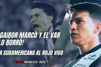 Fernado Gaibor marcó... pero el VAR lo frenó