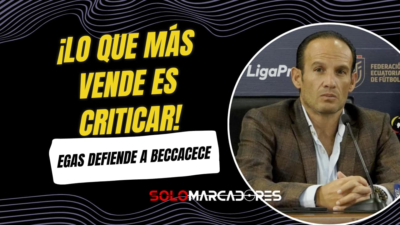 Francisco Egas: “Lo que más vende es criticar a la selección para hacernos quedar mal”