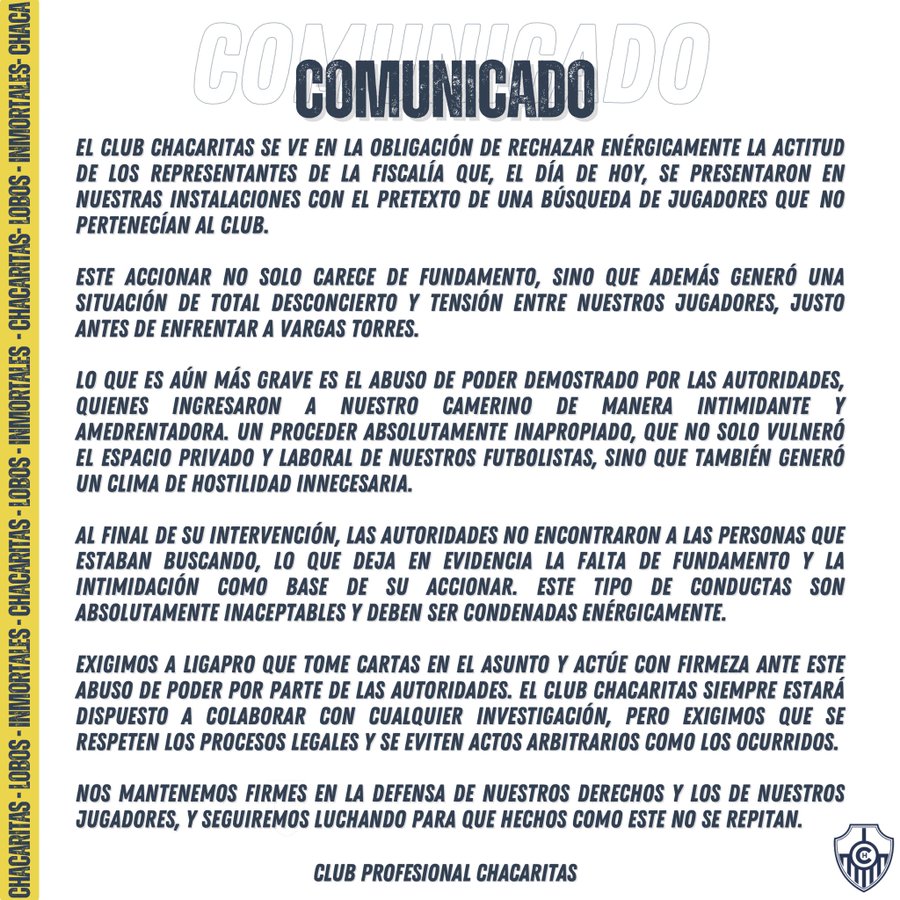 Chacaritas denuncia abuso de poder tras allanamiento de Fiscalía en su camerino 2 Chacaritas denuncia abuso de poder tras allanamiento de Fiscalía en su camerino