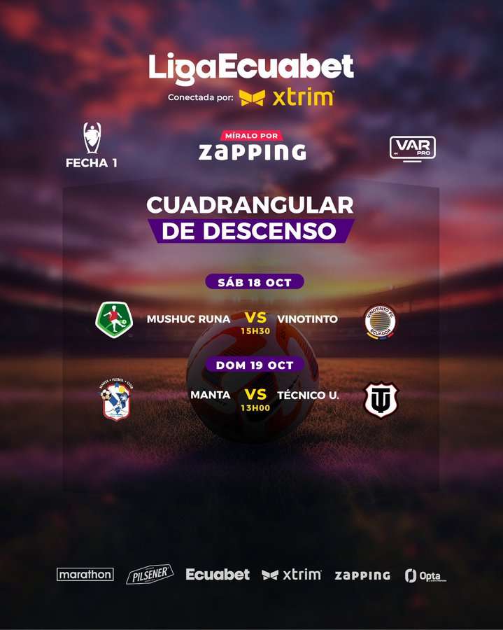 LigaPro 2025: horarios definidos para la fecha 1 y 2 de hexagonales y cuadrangular 3 LigaPro 2025: horarios definidos para la fecha 1 y 2 de hexagonales y cuadrangular