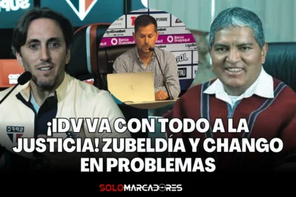 IDV va a la justicia contra Zubeldía y Chango