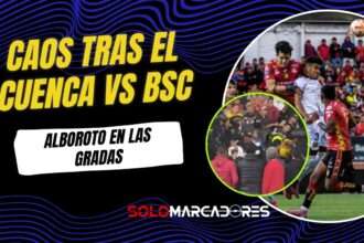 Incidentes en el Serrano Aguilar tras el partido Deportivo Cuenca vs Barcelona SC