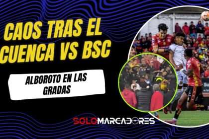 Incidentes en el Serrano Aguilar tras el partido Deportivo Cuenca vs Barcelona SC