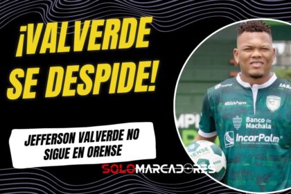 Jefferson Valverde se despide de Orense SC tras finalizar su préstamo