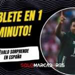 Jeremy Arévalo sorprende en España: doblete en un minuto con Racing de Santander