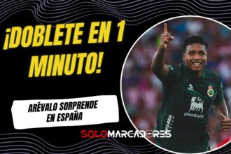 Jeremy Arévalo sorprende en España: doblete en un minuto con Racing de Santander