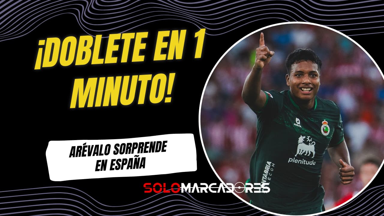 Jeremy Arévalo sorprende en España: doblete en un minuto con Racing de Santander
