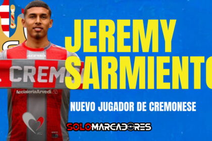 Jeremy Sarmiento llega a la Serie A: ficha por Cremonese justo en el cierre del Libro de Pases