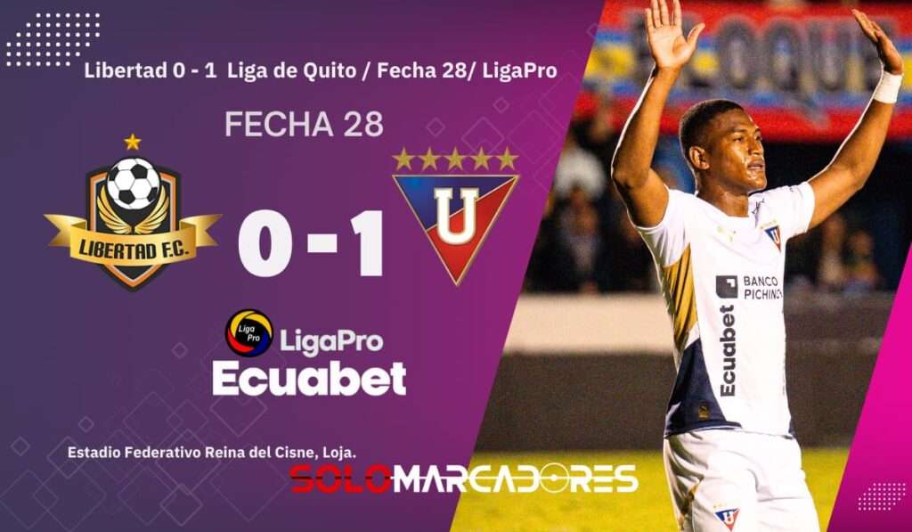 LDU derrota a Libertad y se motiva para la Copa Libertadores