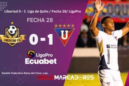LDU derrota a Libertad y se motiva para la Copa Libertadores