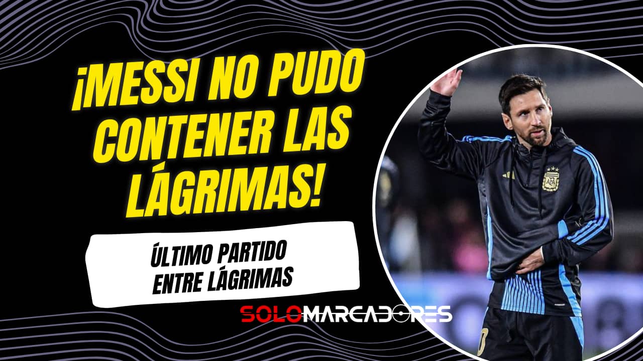 Lionel Messi no pudo contener las lágrimas antes del partido contra Venezuela