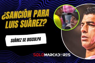 Luis Suárez pide disculpas tras escupir a un asistente rival en la Leagues Cup