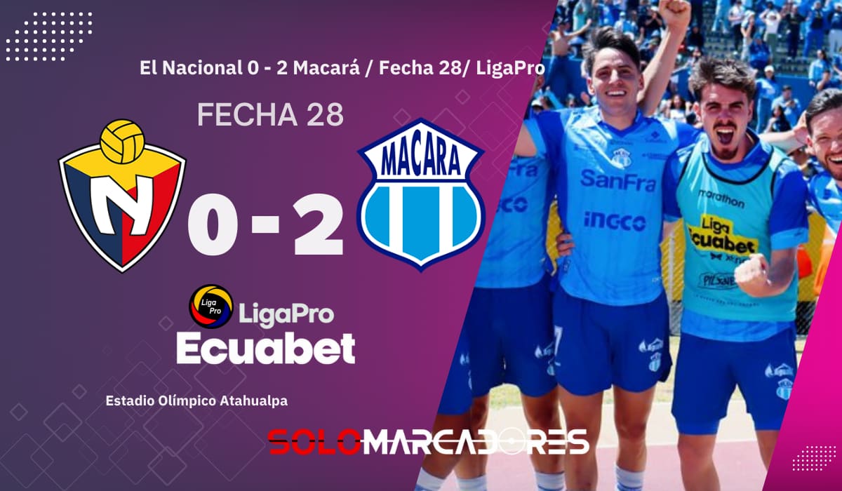 Macará sorprendió en Quito y venció a El Nacional en el Atahualpa