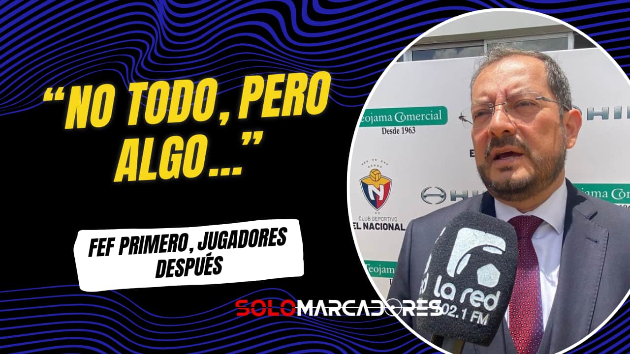 Marco Pazos: “Se realizaron pagos parciales a los jugadores de El Nacional”