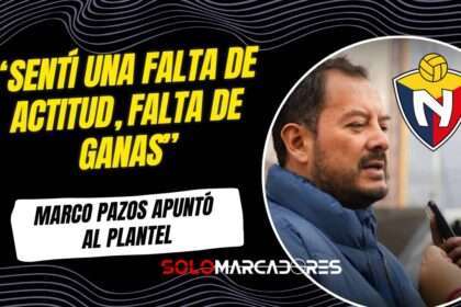 Marco Pazos explotó contra los jugadores de El Nacional tras la caída ante Macará