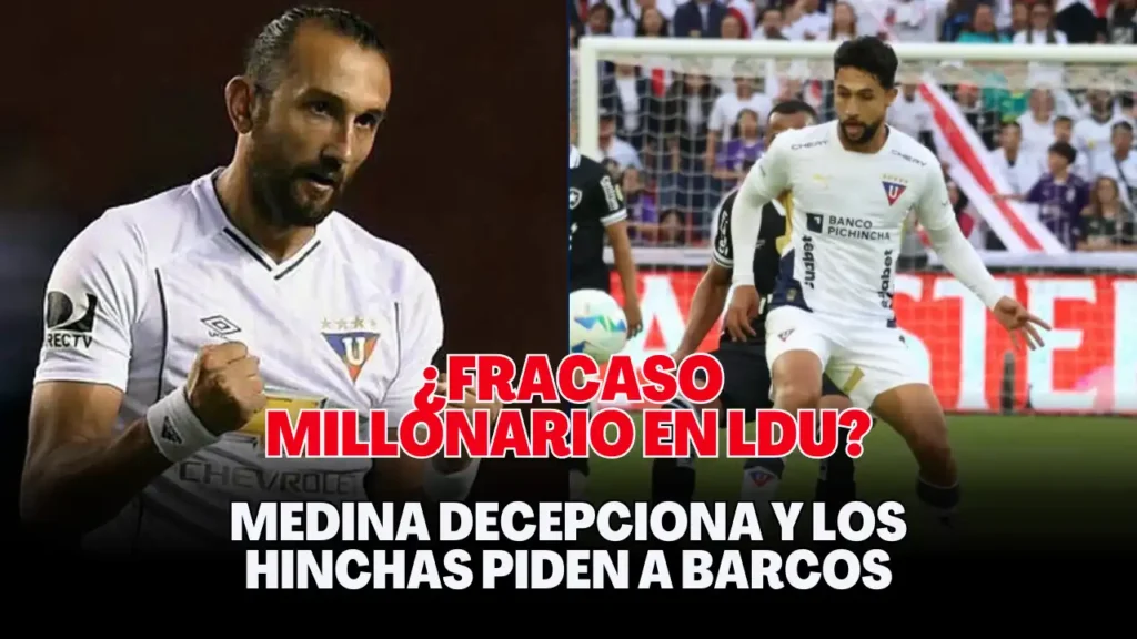 Medina decepciona y los hinchas piden a Barcos