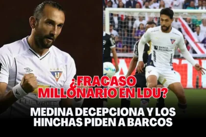 Medina decepciona y los hinchas piden a Barcos