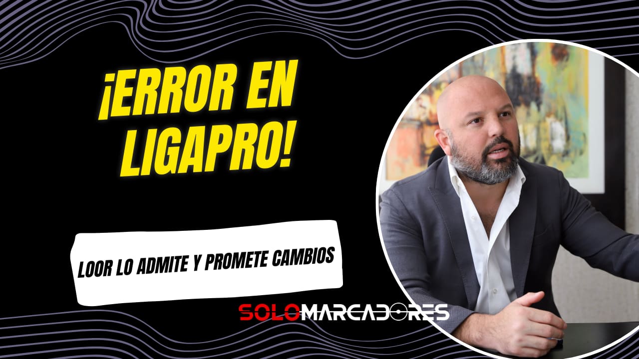 Miguel Ángel Loor admite un error clave en el cambio de formato de LigaPro