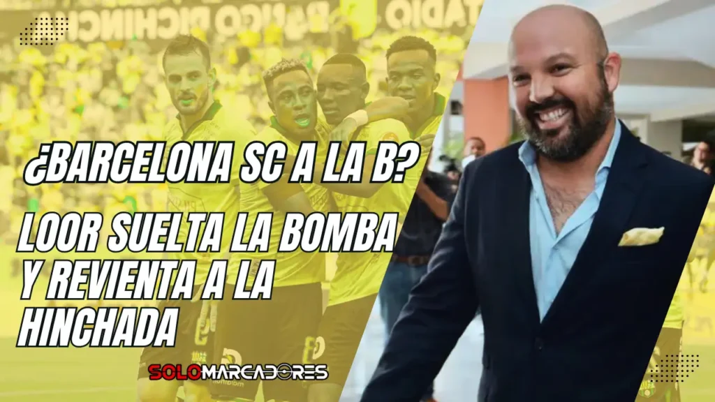Miguel Ángel Loor, habló sin tapujos sobre el posible descenso de Barcelona SC