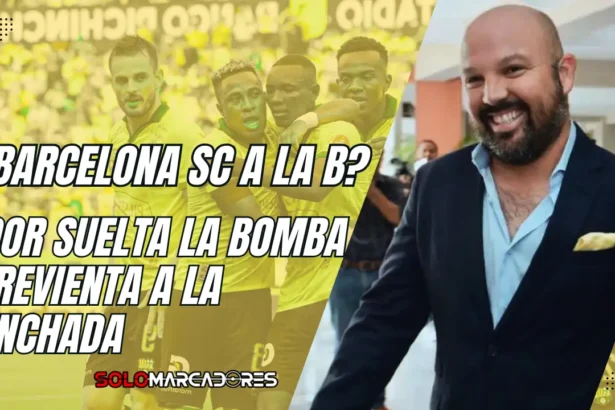 Miguel Ángel Loor, habló sin tapujos sobre el posible descenso de Barcelona SC