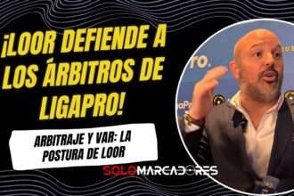 Miguel Ángel Loor responde a críticas sobre arbitraje y VAR en LigaPro