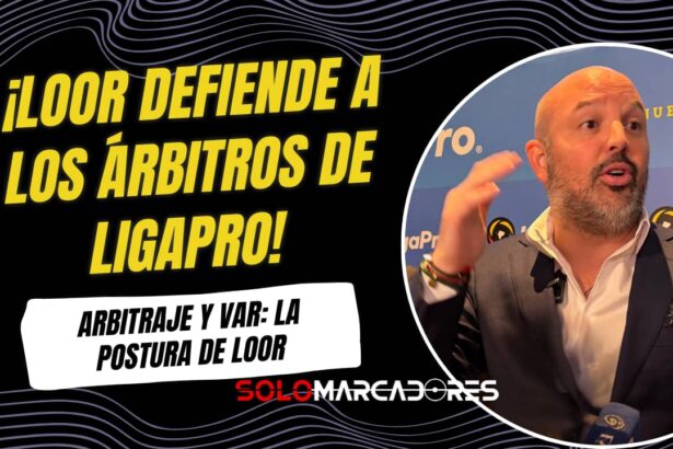 Miguel Ángel Loor responde a críticas sobre arbitraje y VAR en LigaPro