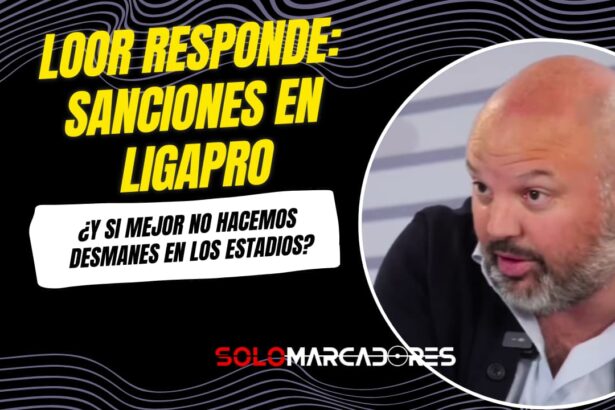 Miguel Ángel Loor y las sanciones en LigaPro: “¿Y si mejor no hacemos desmanes en los estadios?”